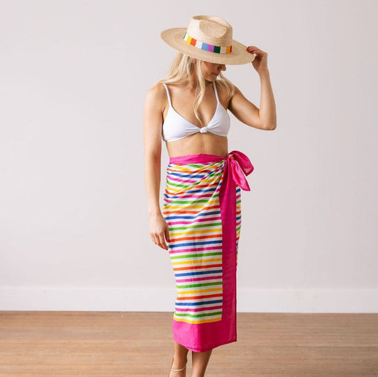 Andie Rainbow Stripe Sarong