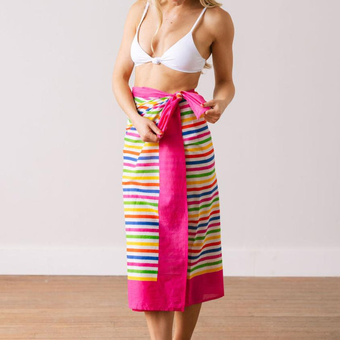 Andie Rainbow Stripe Sarong