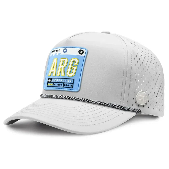Argentina Performance Whiteout Hat White Color 3 Quarter front view