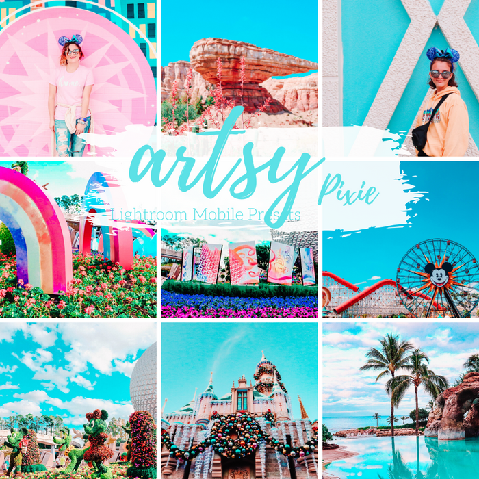 Artsy Colorful Mobile Lightroom Presets Pack - 4 Presets
