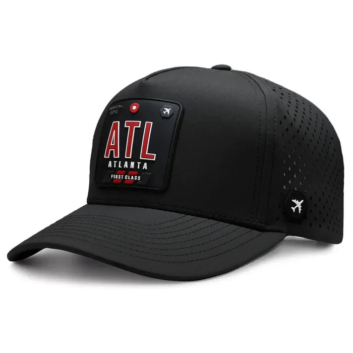 Atlanta Performance Cap Black color 3Quarter front view