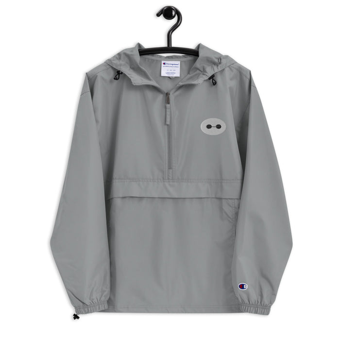 Baymax 1/2 Zip Embroidered Champion Packable Rain Jacket