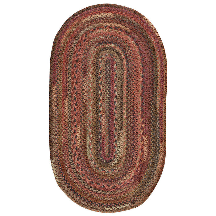 Bayview Cinnabar Braided Rug Oval image