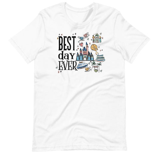Best Day Ever Disneyland - READY TO SHIP- white, small