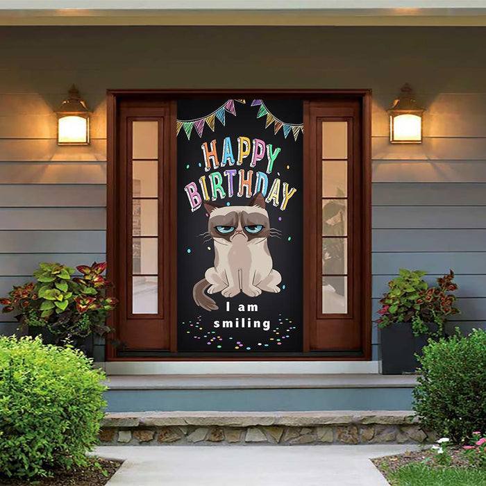 Grumpy Cat Door Cover Birthday Meme