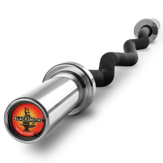 Blacksmith EZ Curl Bar, Fits Olympic Weight Plates