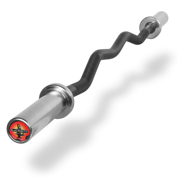 Blacksmith EZ Curl Bar, Fits Olympic Weight Plates