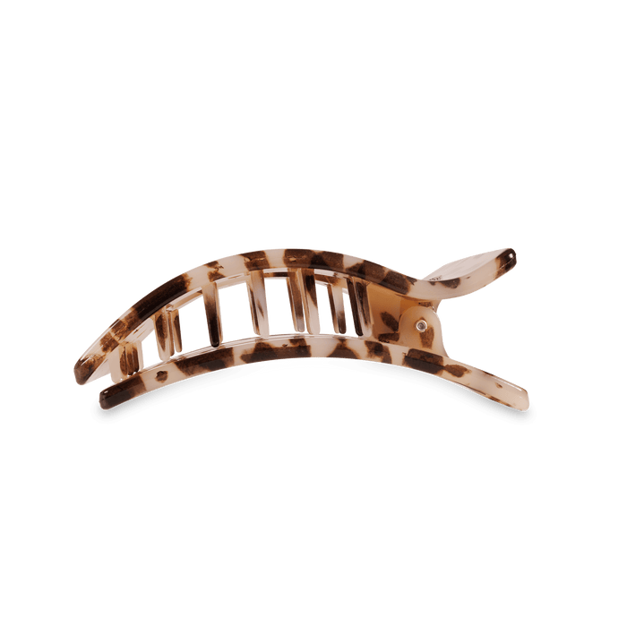 Blonde Tortoise Medium Flat Rectangle Hair Clip