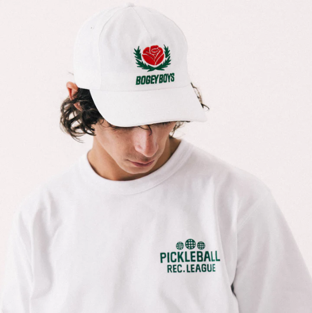Bogey Boys Rose Pickleball Hat - White