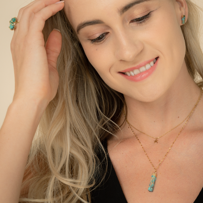 Brayden Turquoise Pendant Necklace