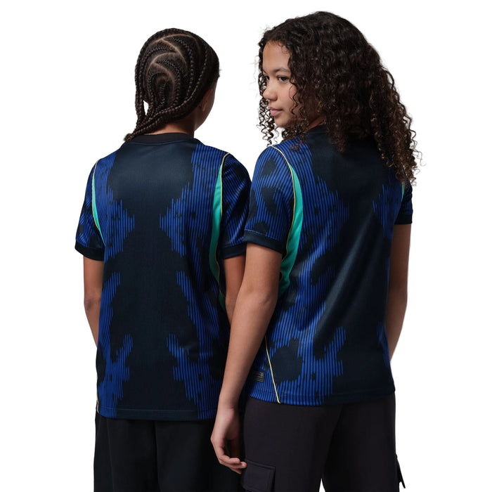 Brazil 2026 Stadium Away Big Kids' Jordan Dri-FIT Soccer Replica Jersey
