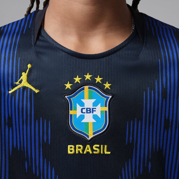 Brazil 2026 Stadium Away Big Kids' Jordan Dri-FIT Soccer Replica Jersey