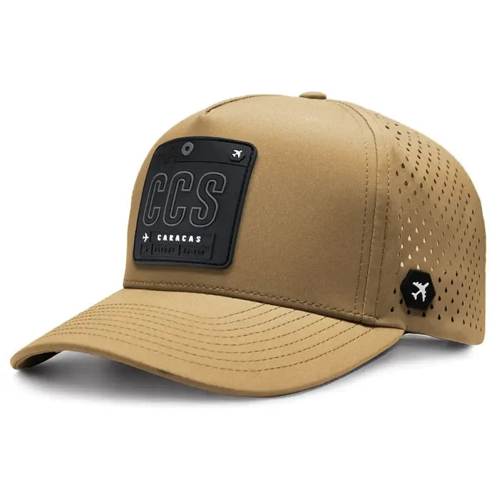 Caracas Performance Cap Camel color 3Quarter front view
