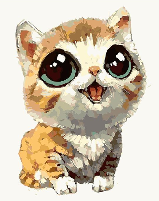 Cartoon Cat Paint by Numbers