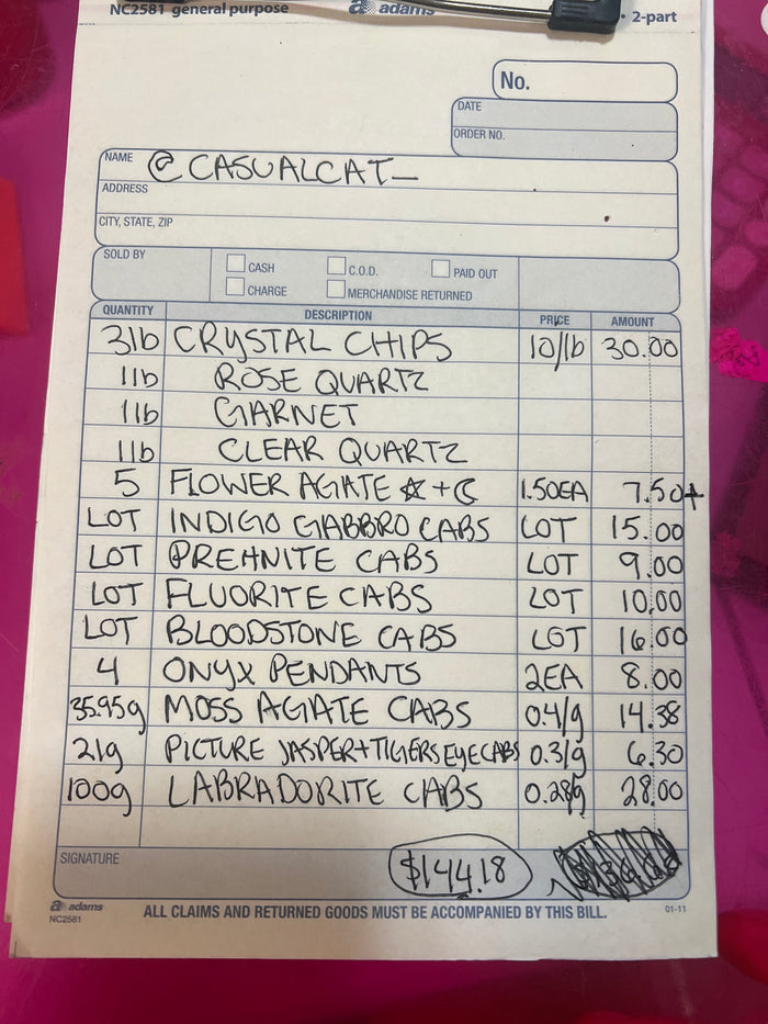 @casualcat_ Wholesale Live Sale Invoice