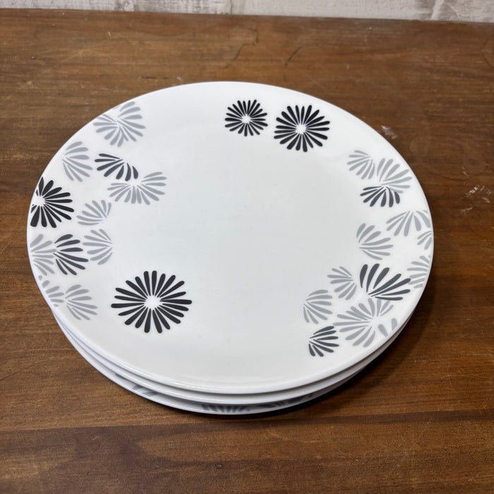 Cellar Whiteware Floral Dinner Plates Set of 4