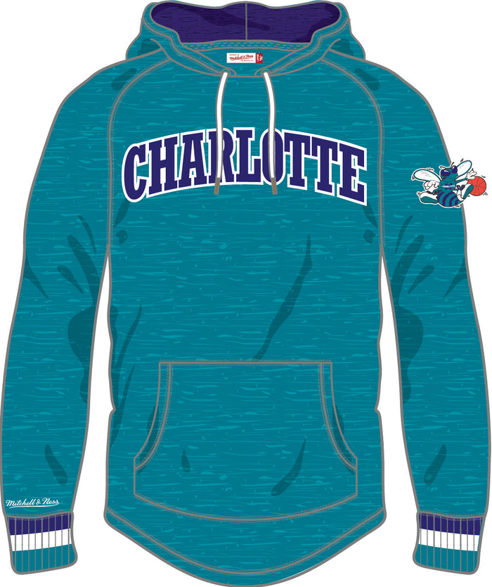 Charlotte Hornets Mitchell & Ness Legendary Slub Long-Sleeve Hoodie