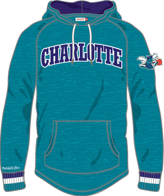 Charlotte Hornets Mitchell & Ness Legendary Slub Long-Sleeve Hoodie