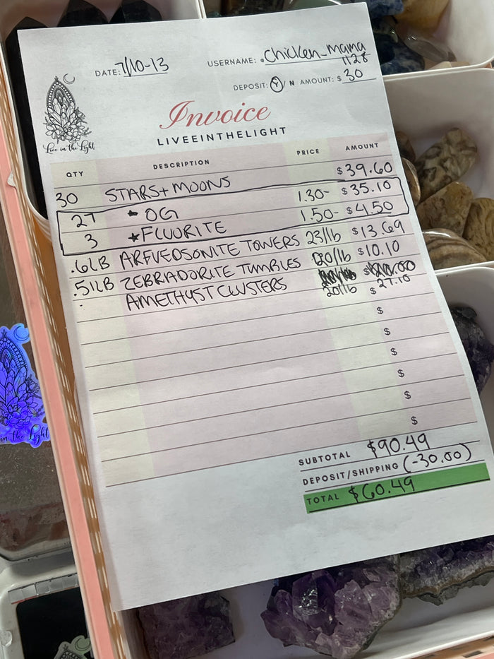 @chicken_mama1128 Wholesale Live Sale Invoice