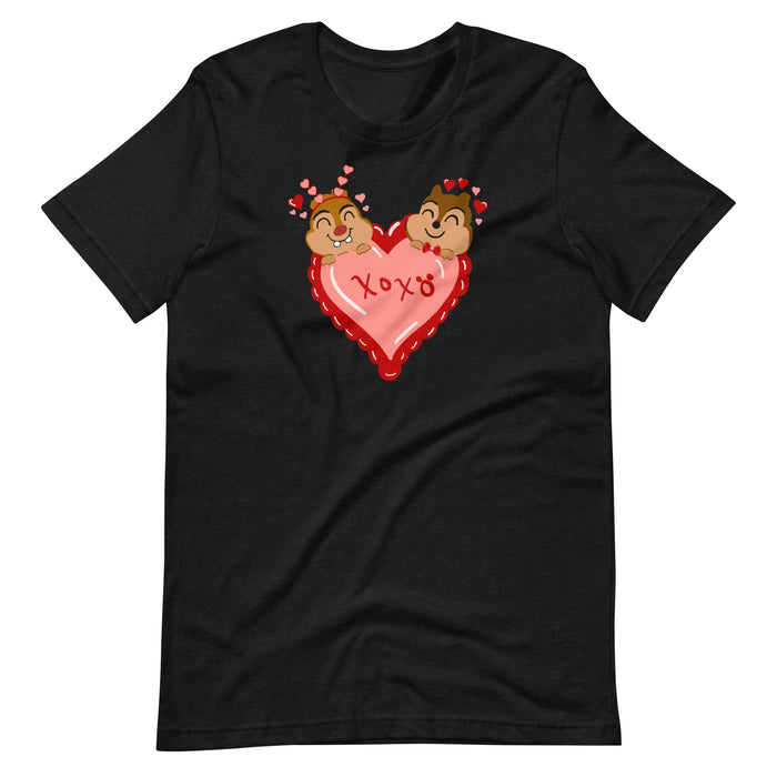 Chip and Dale Valentine's Day Love Unisex t-shirt
