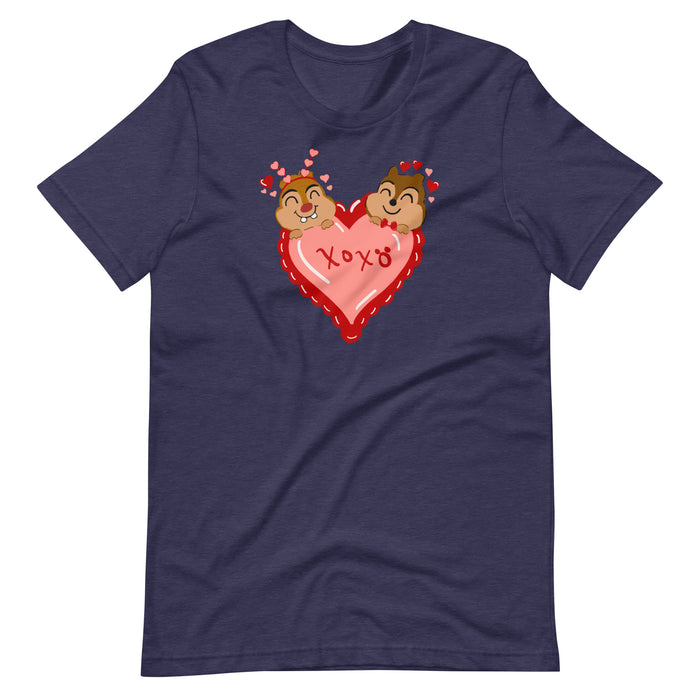 Chip and Dale Valentine's Day Love Unisex t-shirt