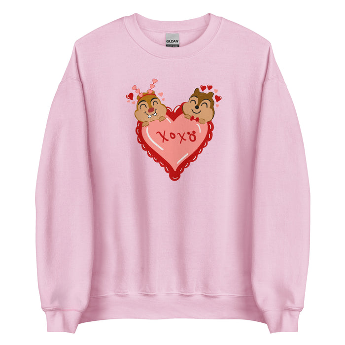 Chip and Dale Valentine's Day Sweater Love Unisex Sweatshirt