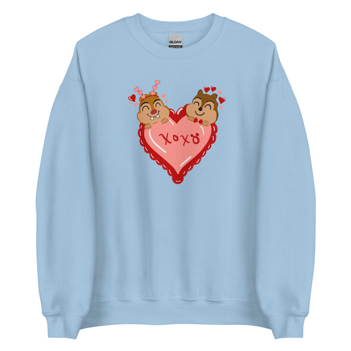 Chip and Dale Valentine's Day Sweater Love Unisex Sweatshirt