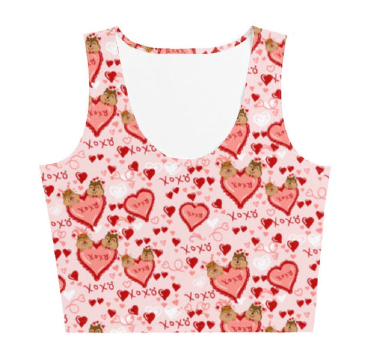 Chip and Dale Valentine's Pattern- READY TO SHIP- Light Pink, Small