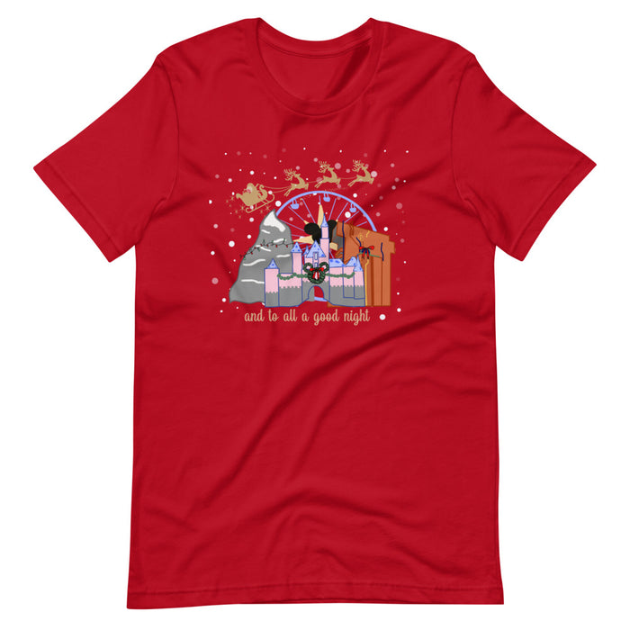 Christmas at Disneyland with Santa Short-Sleeve Unisex T-Shirt