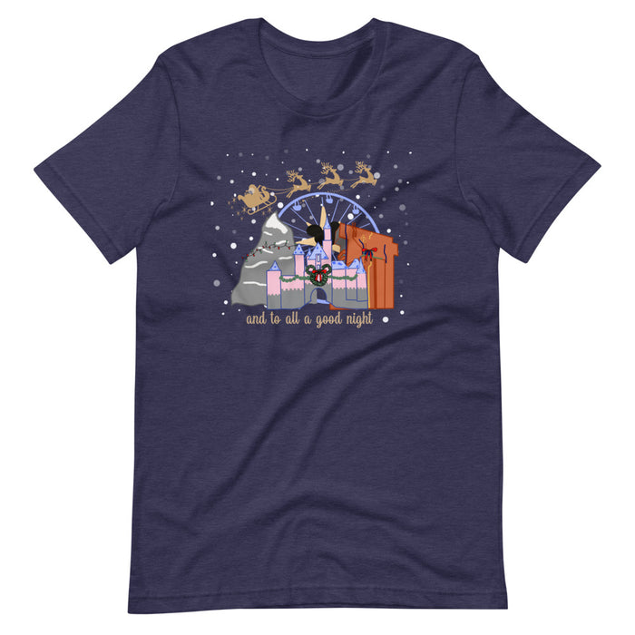 Christmas at Disneyland with Santa Short-Sleeve Unisex T-Shirt