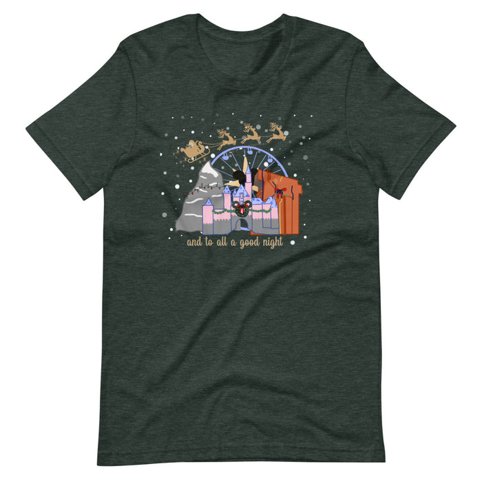 Christmas at Disneyland with Santa Short-Sleeve Unisex T-Shirt