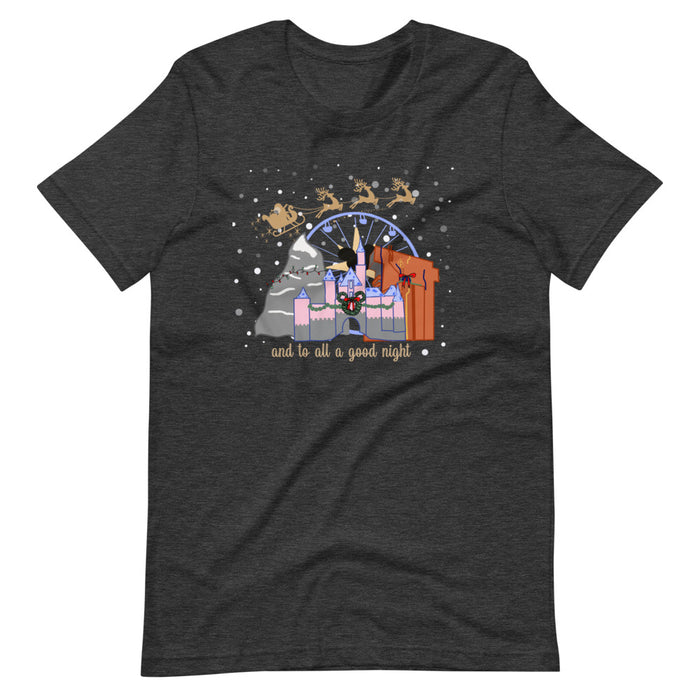 Christmas at Disneyland with Santa Short-Sleeve Unisex T-Shirt