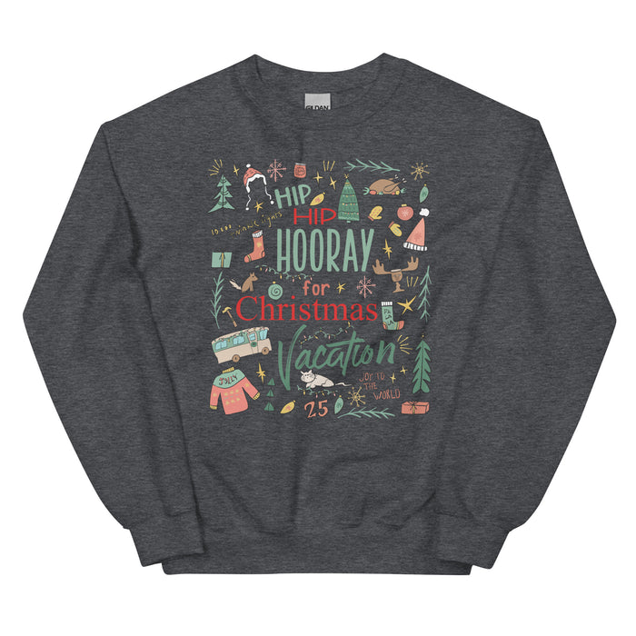 Christmas Vacation Sweatshirt Hip Hip Hooray for Christmas Vacation Griswold Family Christmas Sweatshirt