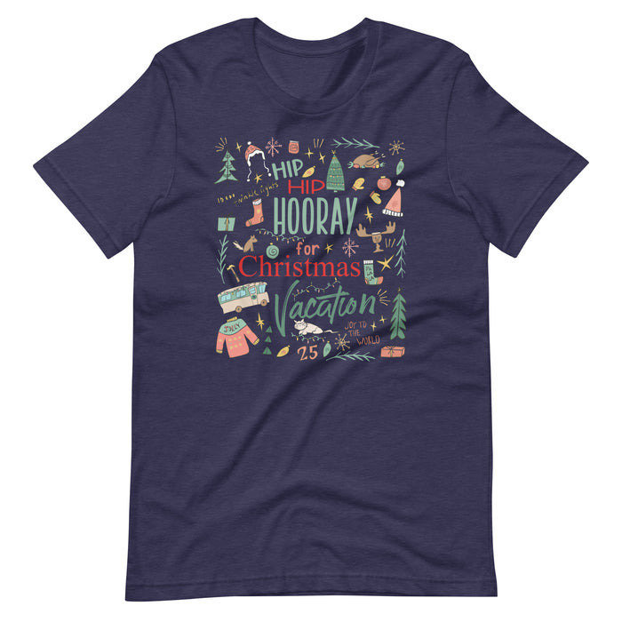 Christmas Vacation T-Shirt Hip Hip Hooray for Christmas Vacation Griswold Family Christmas T-Shirt