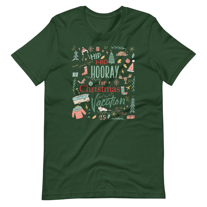 Christmas Vacation T-Shirt Hip Hip Hooray for Christmas Vacation Griswold Family Christmas T-Shirt