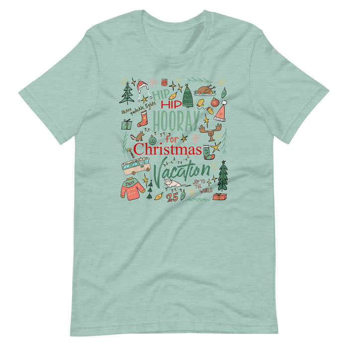 Christmas Vacation T-Shirt Hip Hip Hooray for Christmas Vacation Griswold Family Christmas T-Shirt