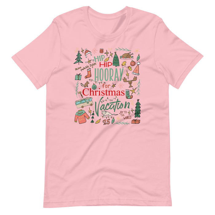 Christmas Vacation T-Shirt Hip Hip Hooray for Christmas Vacation Griswold Family Christmas T-Shirt
