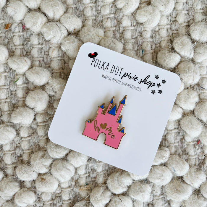 Cinderella Castle PINK Mickey Home Hard Enamel Pin  READY TO SHIP