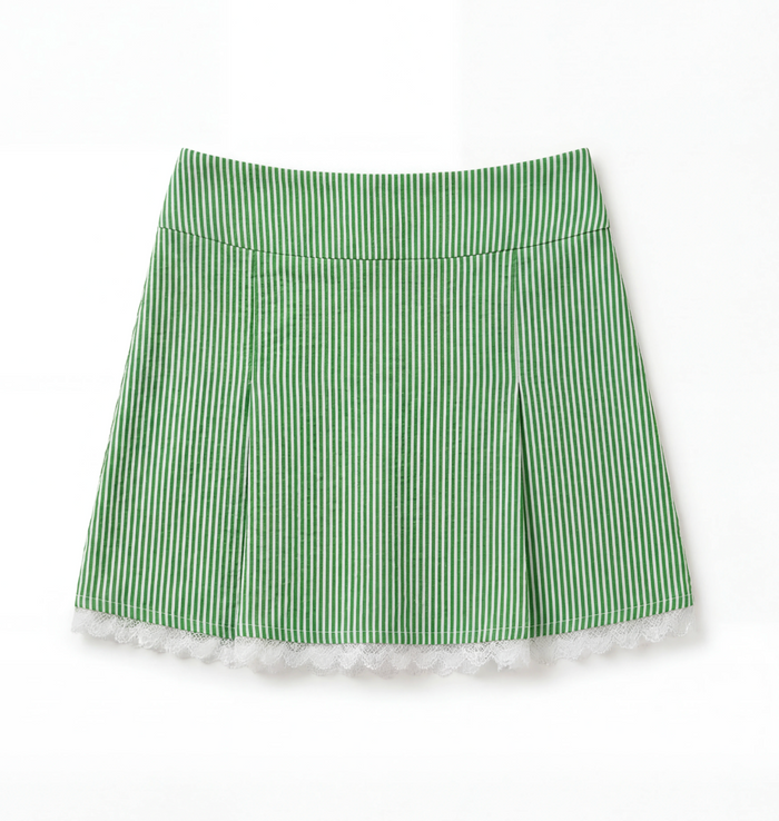 Claire Striped Lace Golf Skirt