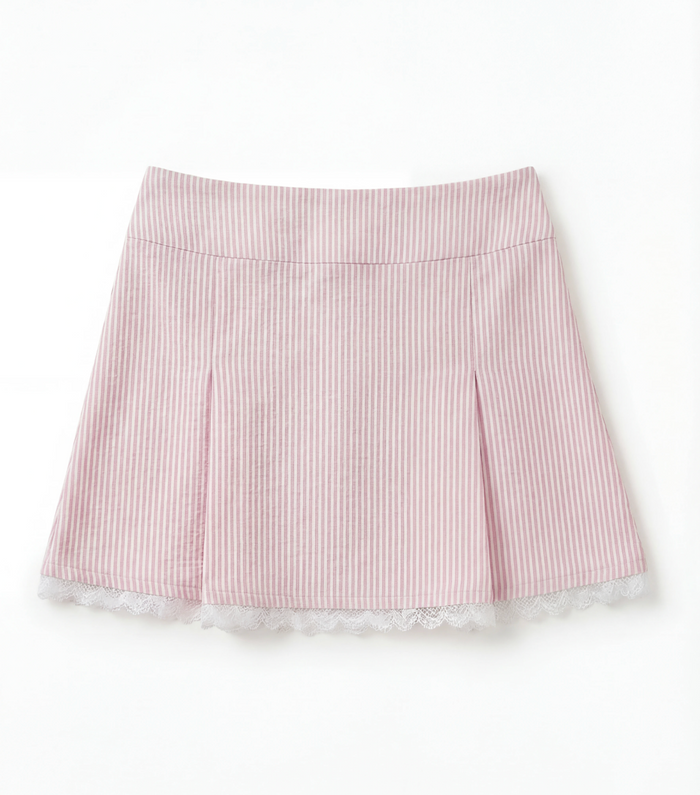 Claire Striped Lace Golf Skirt