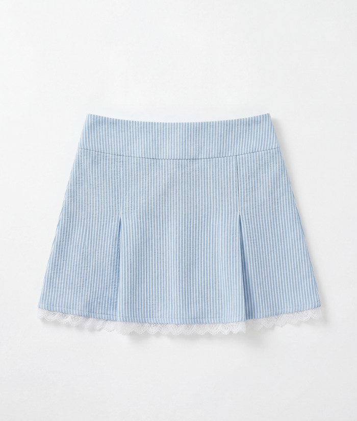 Claire Striped Lace Golf Skirt