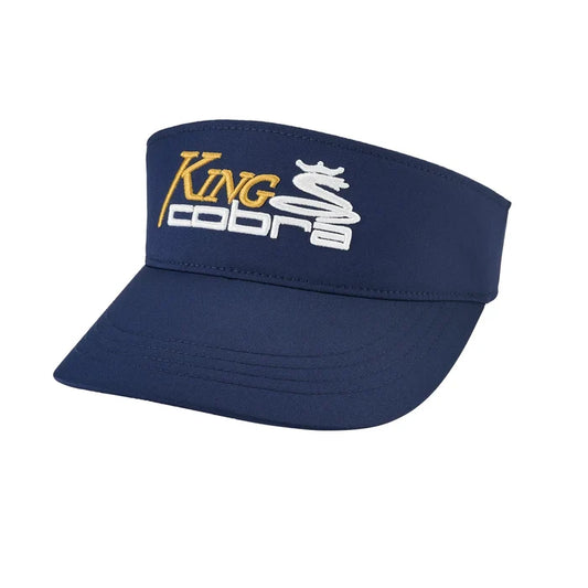 Cobra Golf Men's King High Crown Visor navy color.