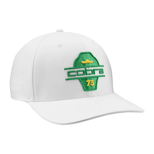 Cobra Golf Men's Split Tour Cap white color.