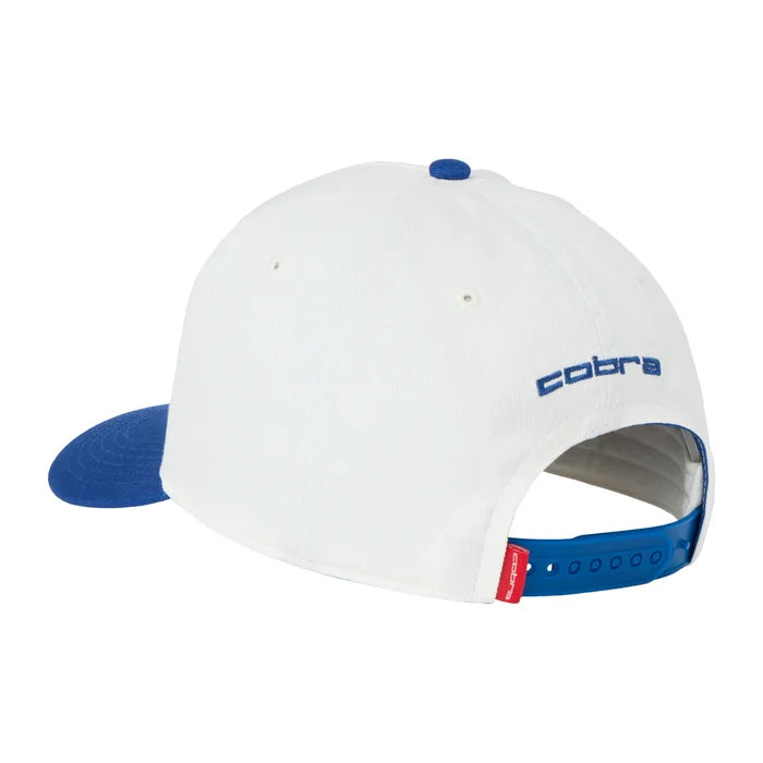 Cobra Golf Men's Structured Lineup Golf Cap Blue color.