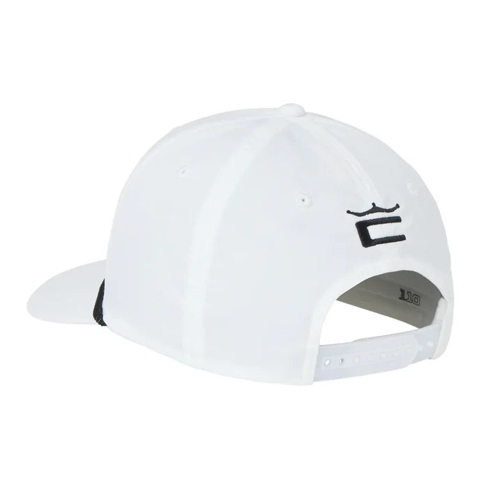 Cobra Golf Men's Tour Tech Rope Golf Cap white color.