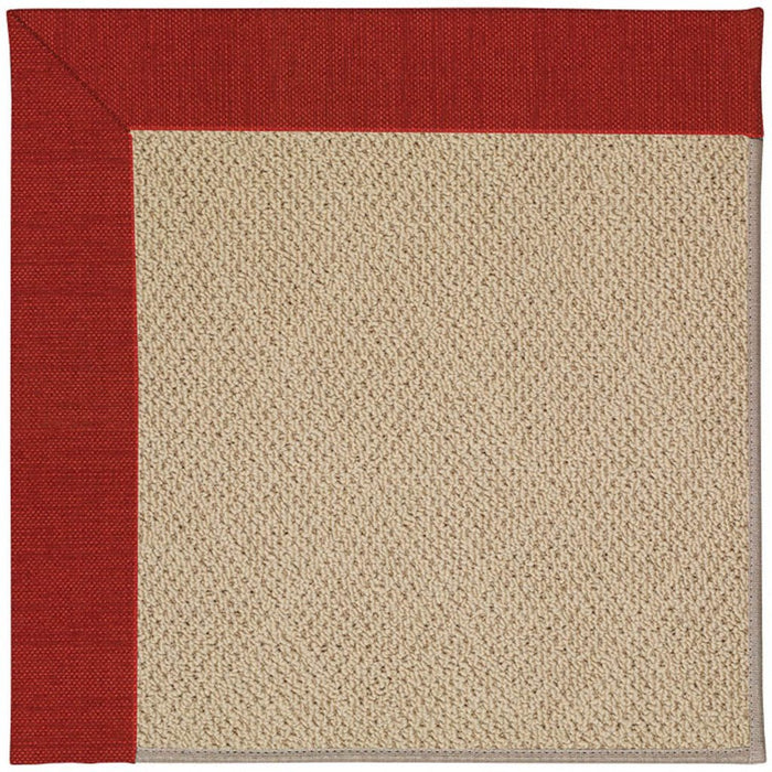 Creative Concepts-Cane Wicker Canvas Cherry Machine Tufted Rug Rectangle image