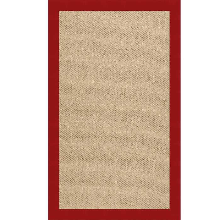 Creative Concepts-Cane Wicker Canvas Jockey Red Indoor/Outdoor Bordere Rectangle image