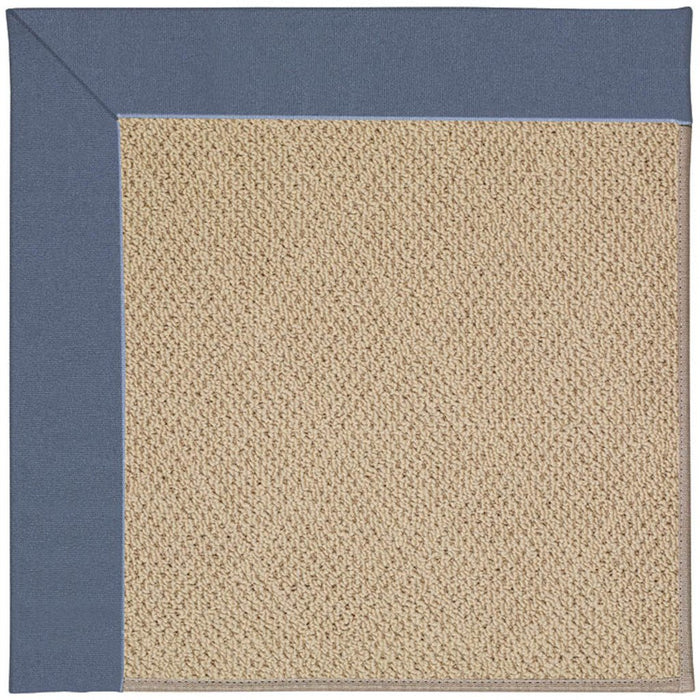 Creative Concepts-Cane Wicker Canvas Sapphire Blue Machine Tufted Rug Runner image