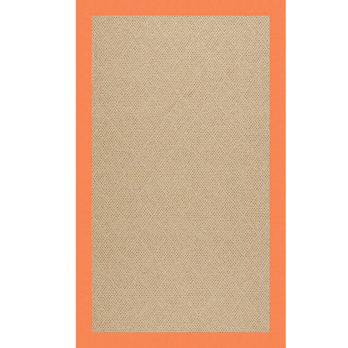 Creative Concepts-Cane Wicker Canvas Tangerine Indoor/Outdoor Bordere Rectangle image