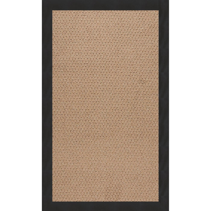 Creative Concepts-Raffia Canvas Black Indoor/Outdoor Bordere Rectangle image